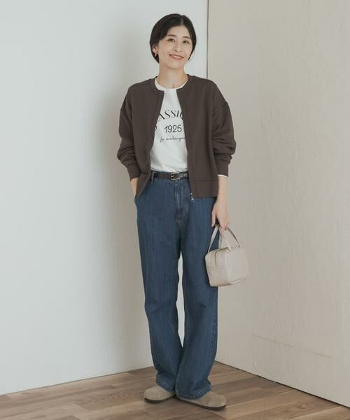 URBAN RESEARCH DOORS / アーバンリサーチ ドアーズ カーディガン・ボレロ | 『WEB/一部店舗限定カラー』コットンスウェットZIPカーディガン | 詳細7