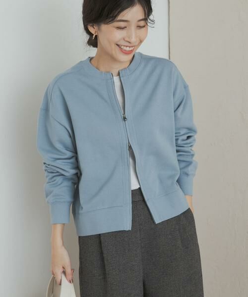 URBAN RESEARCH DOORS / アーバンリサーチ ドアーズ カーディガン・ボレロ | 『WEB/一部店舗限定カラー』コットンスウェットZIPカーディガン | 詳細11