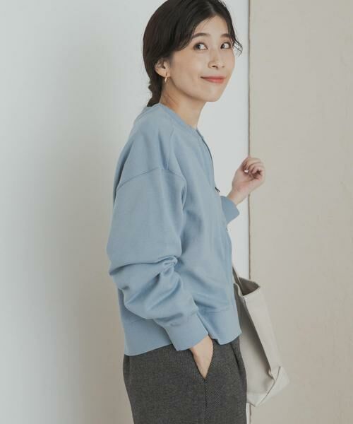 URBAN RESEARCH DOORS / アーバンリサーチ ドアーズ カーディガン・ボレロ | 『WEB/一部店舗限定カラー』コットンスウェットZIPカーディガン | 詳細15