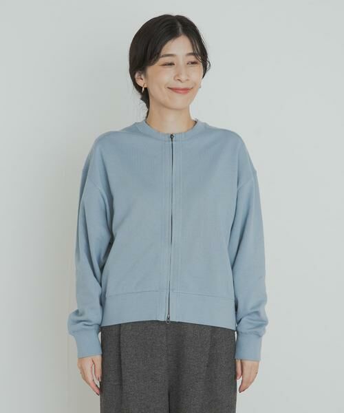 URBAN RESEARCH DOORS / アーバンリサーチ ドアーズ カーディガン・ボレロ | 『WEB/一部店舗限定カラー』コットンスウェットZIPカーディガン | 詳細17