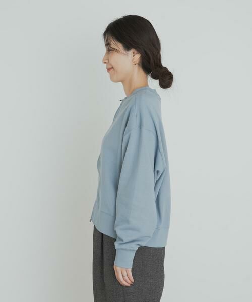 URBAN RESEARCH DOORS / アーバンリサーチ ドアーズ カーディガン・ボレロ | 『WEB/一部店舗限定カラー』コットンスウェットZIPカーディガン | 詳細18