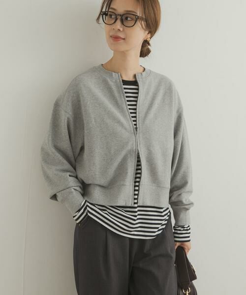 URBAN RESEARCH DOORS / アーバンリサーチ ドアーズ カーディガン・ボレロ | 『WEB/一部店舗限定カラー』コットンスウェットZIPカーディガン | 詳細22