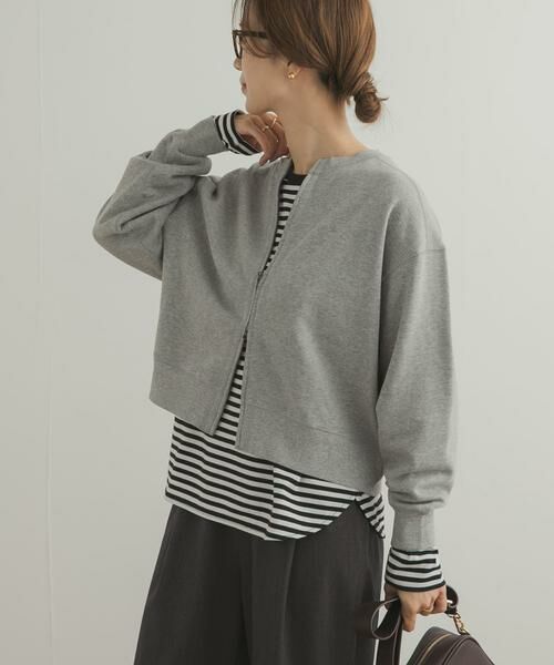 URBAN RESEARCH DOORS / アーバンリサーチ ドアーズ カーディガン・ボレロ | 『WEB/一部店舗限定カラー』コットンスウェットZIPカーディガン | 詳細25