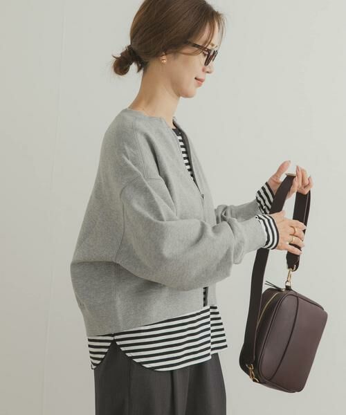 URBAN RESEARCH DOORS / アーバンリサーチ ドアーズ カーディガン・ボレロ | 『WEB/一部店舗限定カラー』コットンスウェットZIPカーディガン | 詳細27