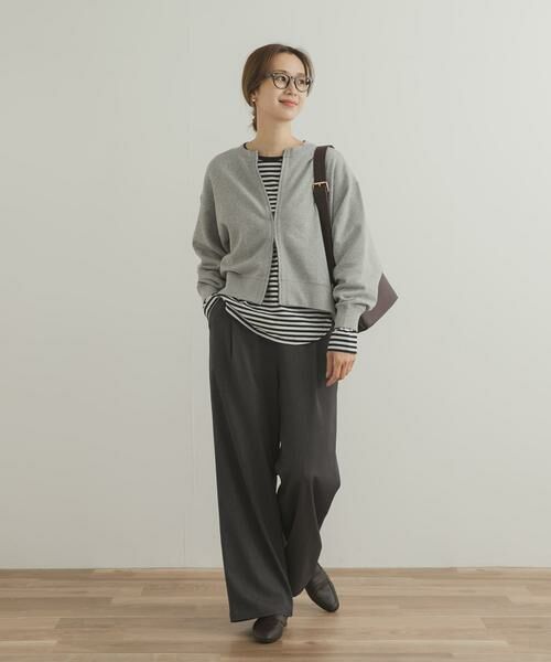 URBAN RESEARCH DOORS / アーバンリサーチ ドアーズ カーディガン・ボレロ | 『WEB/一部店舗限定カラー』コットンスウェットZIPカーディガン | 詳細28