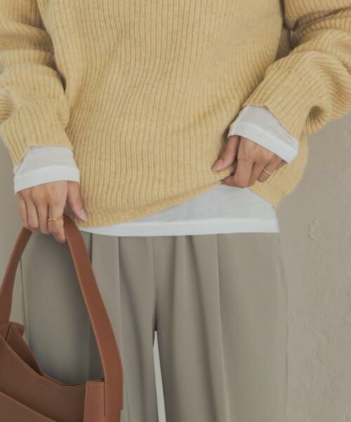 URBAN RESEARCH DOORS / アーバンリサーチ ドアーズ Tシャツ | カシミヤシルク混タートルネックカットソー | 詳細4