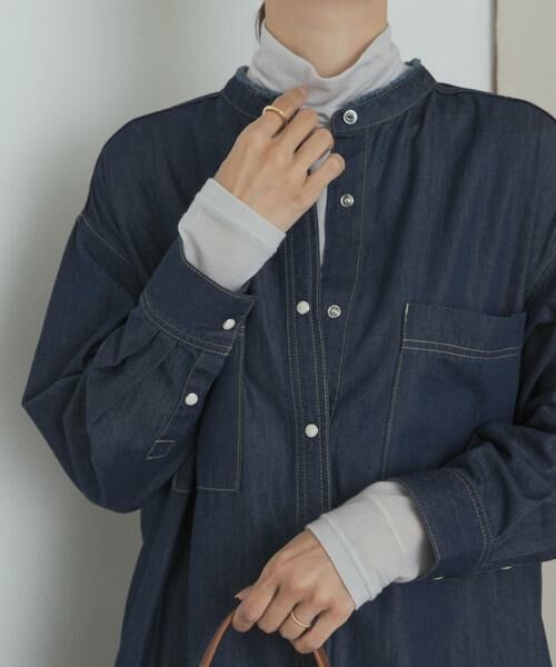 URBAN RESEARCH DOORS / アーバンリサーチ ドアーズ Tシャツ | カシミヤシルク混タートルネックカットソー | 詳細19