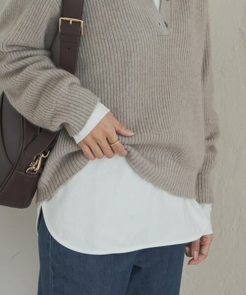 URBAN RESEARCH DOORS / アーバンリサーチ ドアーズ Tシャツ | コットンラウンドヘムカットソー | 詳細4