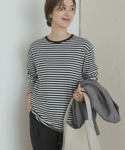 URBAN RESEARCH DOORS / アーバンリサーチ ドアーズ Tシャツ | コットンラウンドヘムカットソー | 詳細12