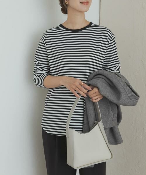 URBAN RESEARCH DOORS / アーバンリサーチ ドアーズ Tシャツ | コットンラウンドヘムカットソー | 詳細14