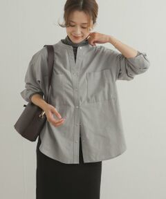 URBAN RESEARCH DOORS / アーバンリサーチ ドアーズ シャツ・ブラウス | 微起毛バンドカラーシャツ