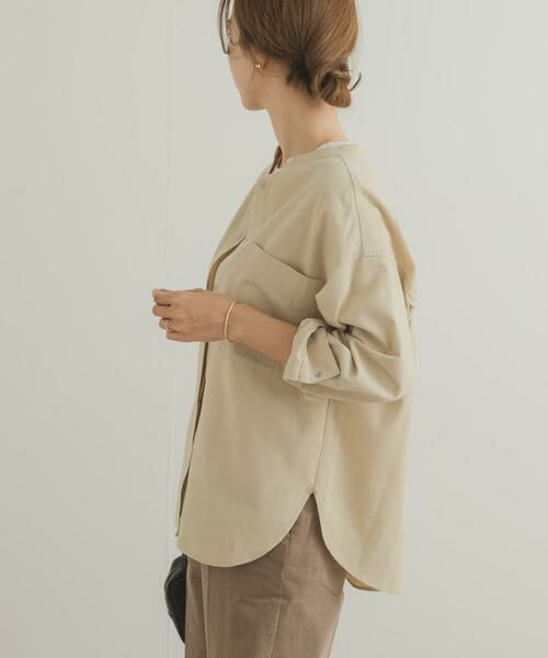URBAN RESEARCH DOORS / アーバンリサーチ ドアーズ シャツ・ブラウス | 微起毛バンドカラーシャツ | 詳細11