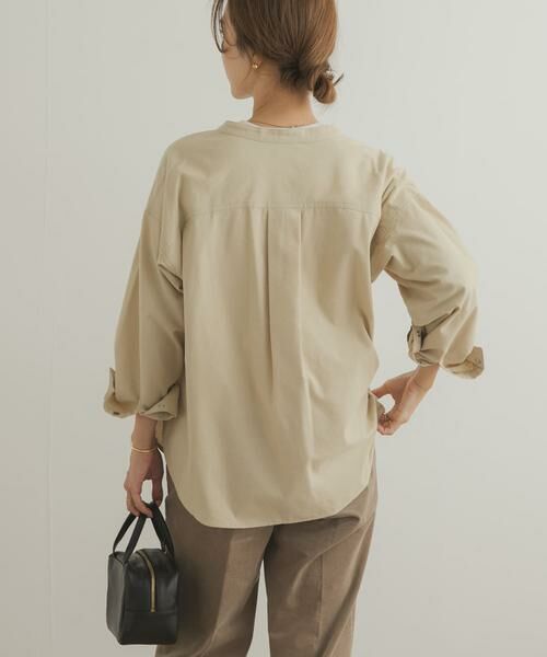 URBAN RESEARCH DOORS / アーバンリサーチ ドアーズ シャツ・ブラウス | 微起毛バンドカラーシャツ | 詳細14