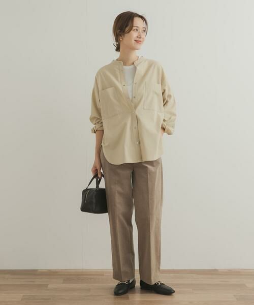 URBAN RESEARCH DOORS / アーバンリサーチ ドアーズ シャツ・ブラウス | 微起毛バンドカラーシャツ | 詳細15