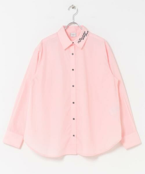 URBAN RESEARCH DOORS / アーバンリサーチ ドアーズ シャツ・ブラウス | 衿ロゴ刺繍カラーシャツ | 詳細25