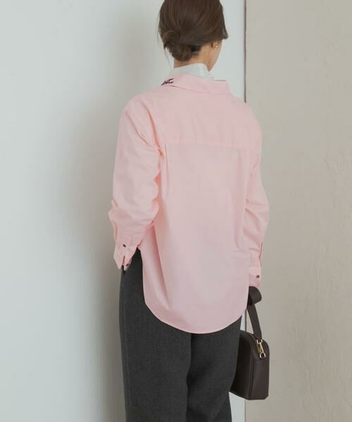 URBAN RESEARCH DOORS / アーバンリサーチ ドアーズ シャツ・ブラウス | 衿ロゴ刺繍カラーシャツ | 詳細17