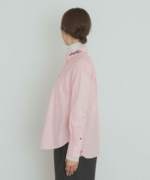 URBAN RESEARCH DOORS / アーバンリサーチ ドアーズ シャツ・ブラウス | 衿ロゴ刺繍カラーシャツ | 詳細23