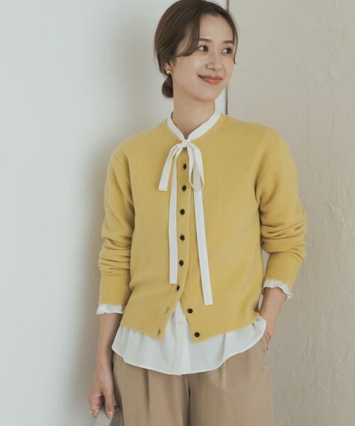 URBAN RESEARCH DOORS / アーバンリサーチ ドアーズ シャツ・ブラウス | コットンレーヨンリボンブラウス | 詳細4