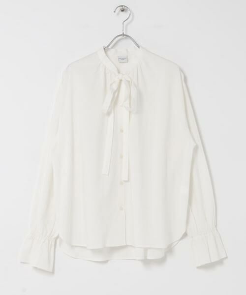 URBAN RESEARCH DOORS / アーバンリサーチ ドアーズ シャツ・ブラウス | コットンレーヨンリボンブラウス | 詳細8
