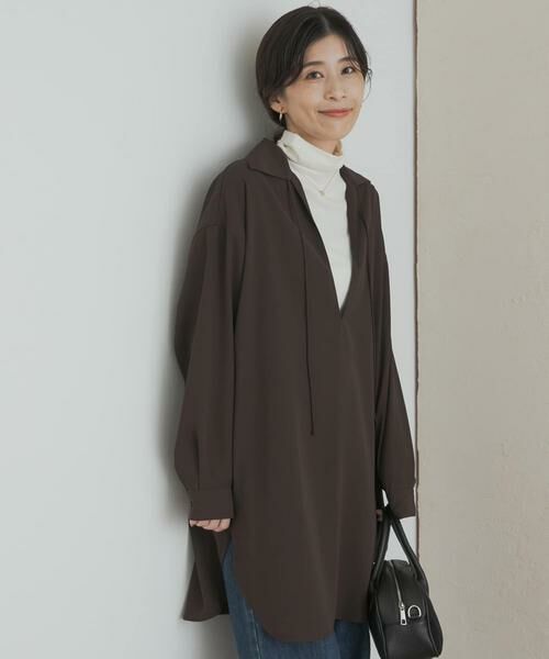 URBAN RESEARCH DOORS / アーバンリサーチ ドアーズ シャツ・ブラウス | スキッパーチュニックシャツ | 詳細1