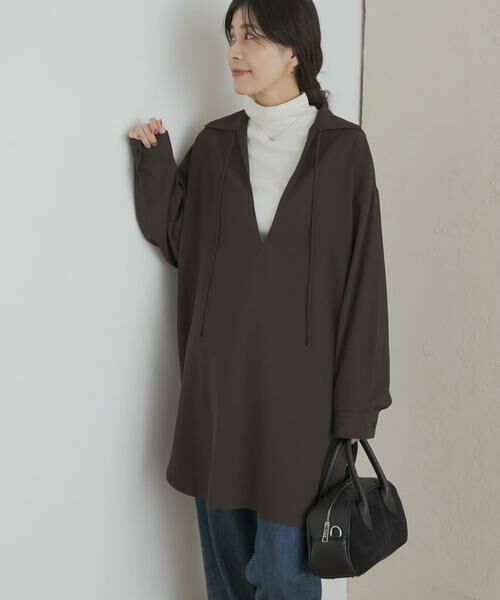 URBAN RESEARCH DOORS / アーバンリサーチ ドアーズ シャツ・ブラウス | スキッパーチュニックシャツ | 詳細2