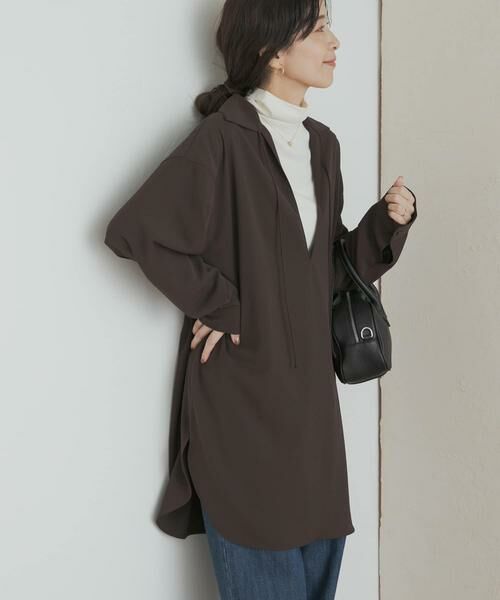 URBAN RESEARCH DOORS / アーバンリサーチ ドアーズ シャツ・ブラウス | スキッパーチュニックシャツ | 詳細5