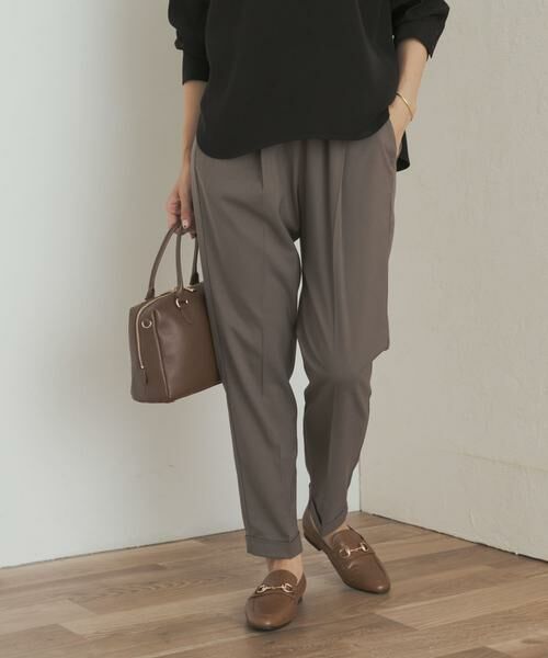 URBAN RESEARCH DOORS / アーバンリサーチ ドアーズ その他パンツ | ツイルストレッチテーパードイージーパンツ | 詳細2