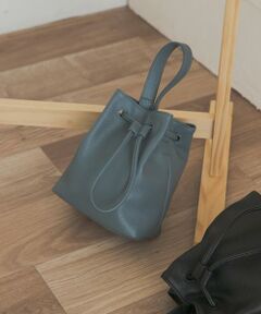 URBAN RESEARCH DOORS / アーバンリサーチ ドアーズ ショルダーバッグ | 2WAYシボ巾着ショルダーバッグ