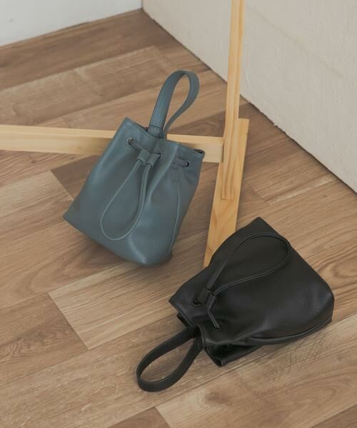 URBAN RESEARCH DOORS / アーバンリサーチ ドアーズ ショルダーバッグ | 2WAYシボ巾着ショルダーバッグ | 詳細1