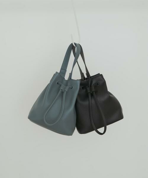 URBAN RESEARCH DOORS / アーバンリサーチ ドアーズ ショルダーバッグ | 2WAYシボ巾着ショルダーバッグ | 詳細2