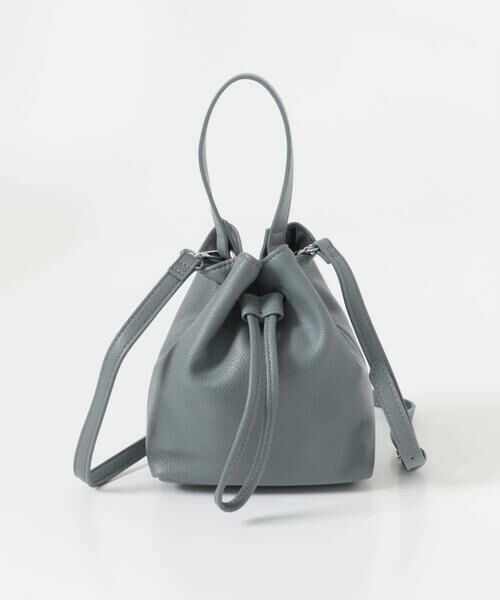URBAN RESEARCH DOORS / アーバンリサーチ ドアーズ ショルダーバッグ | 2WAYシボ巾着ショルダーバッグ | 詳細3
