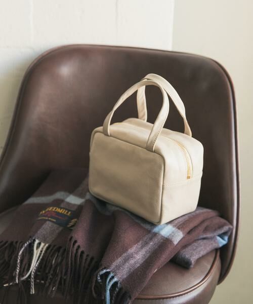 URBAN RESEARCH DOORS/アーバンリサーチ ドアーズ レザーボストンバッグ グレー系その他 one