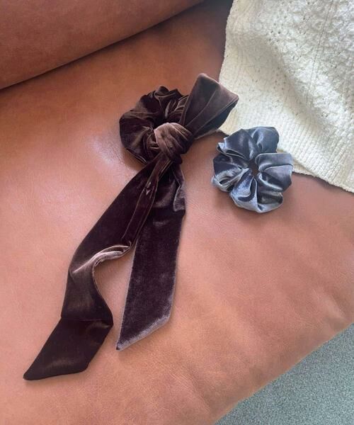 URBAN RESEARCH DOORS / アーバンリサーチ ドアーズ ヘアゴム・シュシュ | ベロアリボンシュシュ | 詳細2