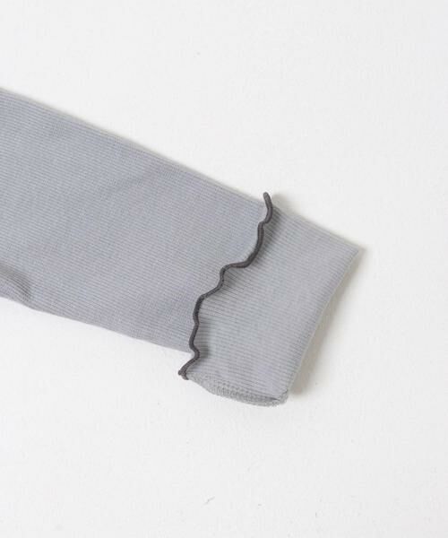 URBAN RESEARCH DOORS / アーバンリサーチ ドアーズ トップス | 『WEB/一部店舗限定サイズ』メローフリルリブハイネックTシャツ(KIDS) | 詳細5
