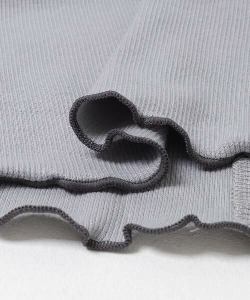 URBAN RESEARCH DOORS / アーバンリサーチ ドアーズ トップス | 『WEB/一部店舗限定サイズ』メローフリルリブハイネックTシャツ(KIDS) | 詳細7