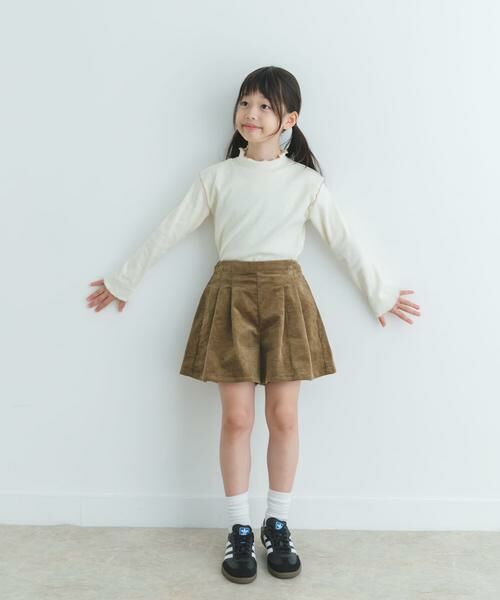 URBAN RESEARCH DOORS / アーバンリサーチ ドアーズ トップス | 『WEB/一部店舗限定サイズ』メローフリルリブハイネックTシャツ(KIDS) | 詳細19