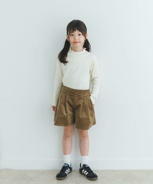 URBAN RESEARCH DOORS / アーバンリサーチ ドアーズ トップス | 『WEB/一部店舗限定サイズ』メローフリルリブハイネックTシャツ(KIDS) | 詳細20