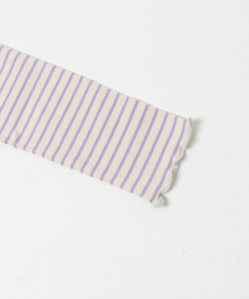 URBAN RESEARCH DOORS / アーバンリサーチ ドアーズ トップス | 『WEB/一部店舗限定サイズ』ボーダーフリルリブハイネック(KIDS) | 詳細7