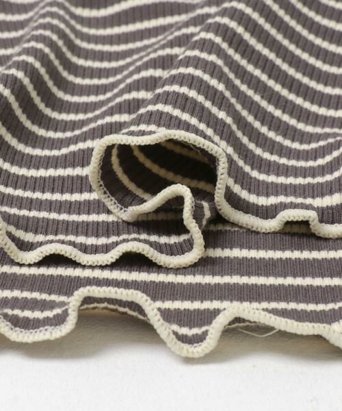 URBAN RESEARCH DOORS / アーバンリサーチ ドアーズ トップス | 『WEB/一部店舗限定サイズ』ボーダーフリルリブハイネック(KIDS) | 詳細17