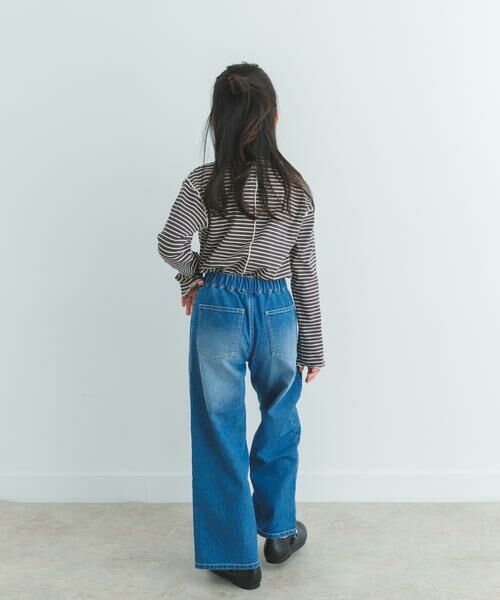 URBAN RESEARCH DOORS / アーバンリサーチ ドアーズ トップス | 『WEB/一部店舗限定サイズ』ボーダーフリルリブハイネック(KIDS) | 詳細12