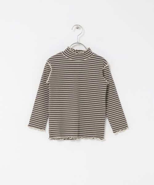 URBAN RESEARCH DOORS / アーバンリサーチ ドアーズ トップス | 『WEB/一部店舗限定サイズ』ボーダーフリルリブハイネック(KIDS) | 詳細13
