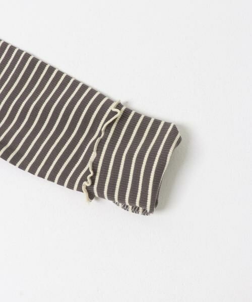 URBAN RESEARCH DOORS / アーバンリサーチ ドアーズ トップス | 『WEB/一部店舗限定サイズ』ボーダーフリルリブハイネック(KIDS) | 詳細15