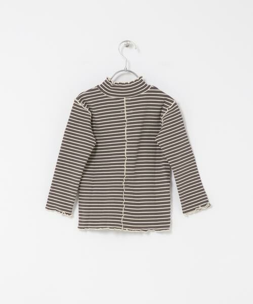 URBAN RESEARCH DOORS / アーバンリサーチ ドアーズ トップス | 『WEB/一部店舗限定サイズ』ボーダーフリルリブハイネック(KIDS) | 詳細16