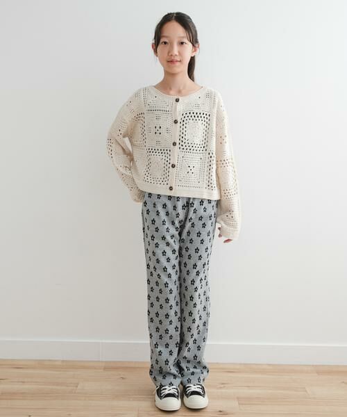 URBAN RESEARCH DOORS / アーバンリサーチ ドアーズ カーディガン・ボレロ | 『WEB/一部店舗限定サイズ』2WAYクロシェカーディガン(KIDS) | 詳細5