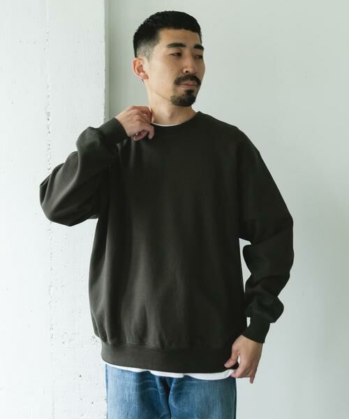 URBAN RESEARCH DOORS / アーバンリサーチ ドアーズ スウェット | 裏起毛クルーネックスウェット | 詳細1