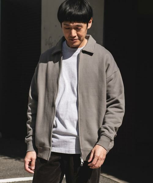 URBAN RESEARCH DOORS / アーバンリサーチ ドアーズ ブルゾン | 裏起毛スウェットジップブルゾン | 詳細13