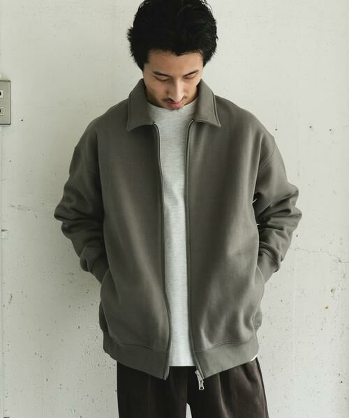 URBAN RESEARCH DOORS / アーバンリサーチ ドアーズ ブルゾン | 裏起毛スウェットジップブルゾン | 詳細23