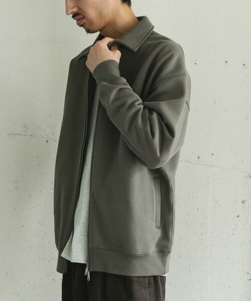 URBAN RESEARCH DOORS / アーバンリサーチ ドアーズ ブルゾン | 裏起毛スウェットジップブルゾン | 詳細24