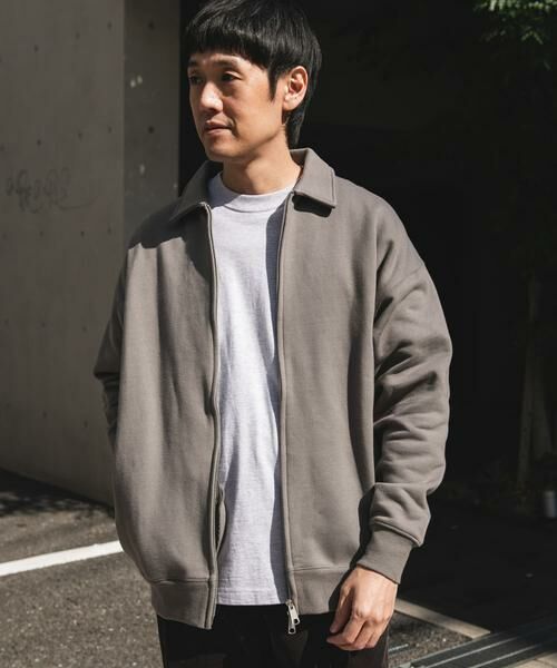 URBAN RESEARCH DOORS / アーバンリサーチ ドアーズ ブルゾン | 裏起毛スウェットジップブルゾン | 詳細14