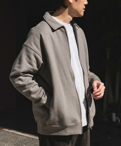 URBAN RESEARCH DOORS / アーバンリサーチ ドアーズ ブルゾン | 裏起毛スウェットジップブルゾン | 詳細15